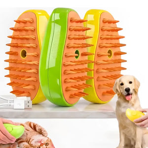 Cepillo a Vapor 2 en 1 para Mantener el Pelaje de tu Mascota Limpio y Cuidado